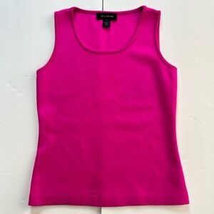 ST JOHN Knit Hot Pink Tank Top Size P